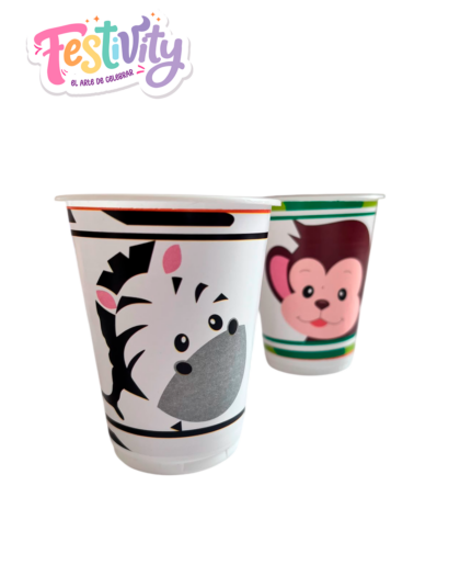 Vaso Animales De La Selva