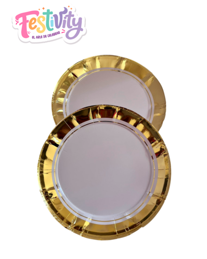 Plato Comida Lujo Liso Deluxe