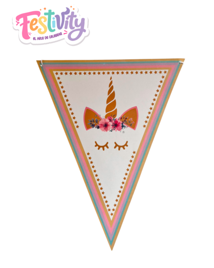 Banderin Unicornio