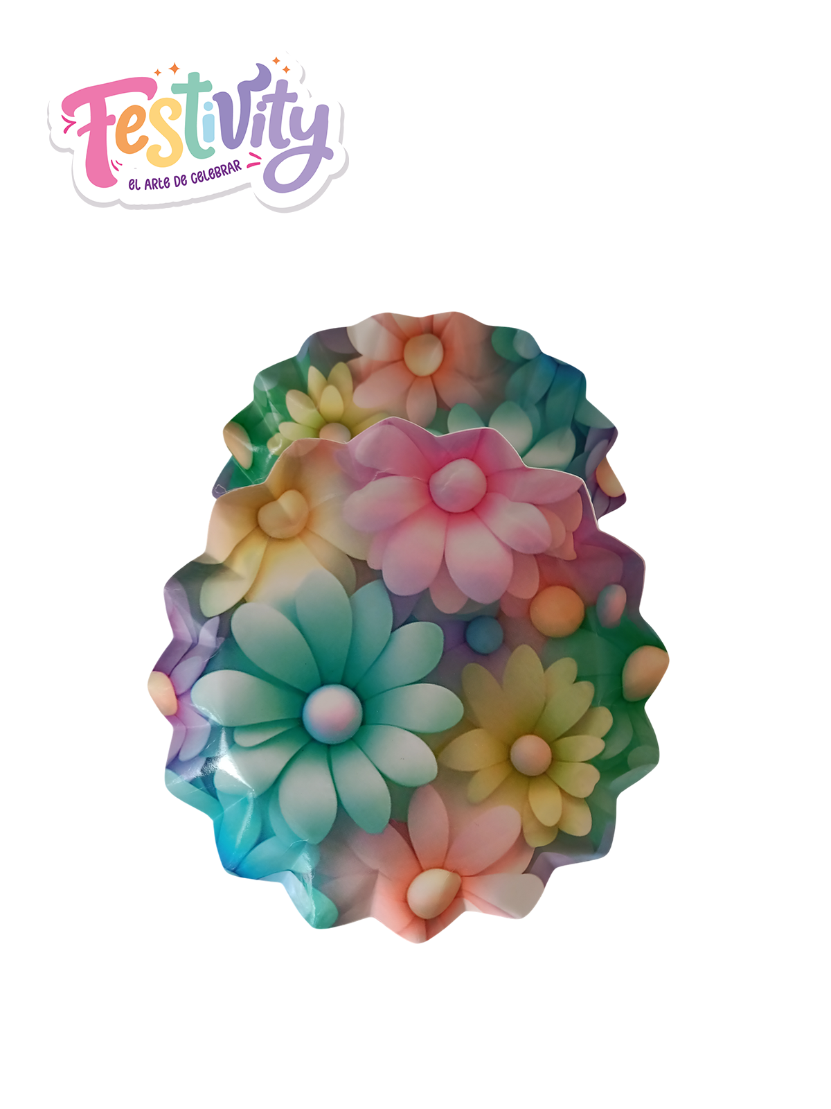 Plato Estrella Margaritas Multicolor