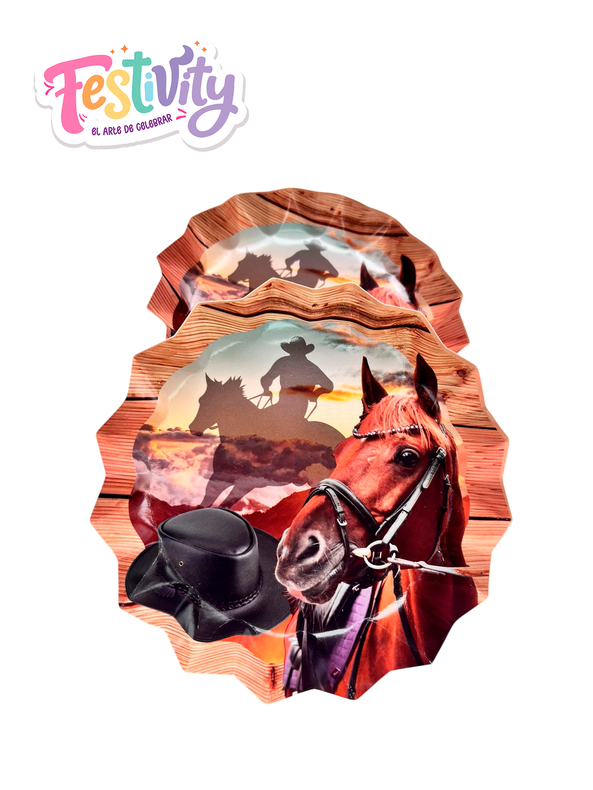 Plato Estrella Caballo