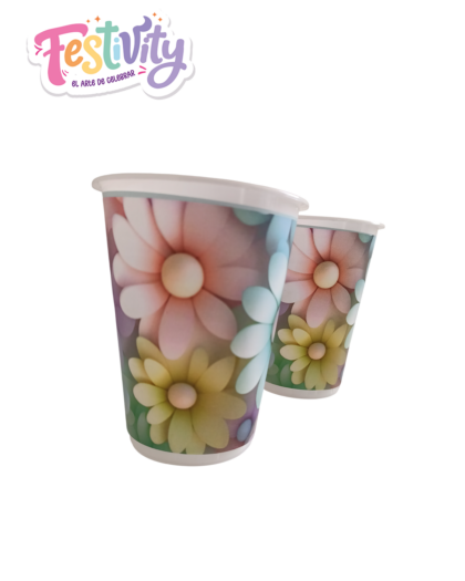Vaso Margaritas Multicolor