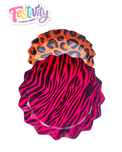 Plato Estrella Animal Print