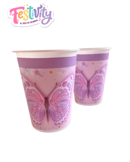 Vaso Mariposa Lila