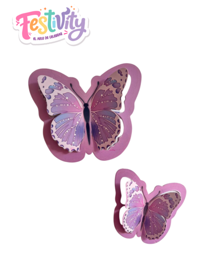 Aplique Mariposa Impresa x12