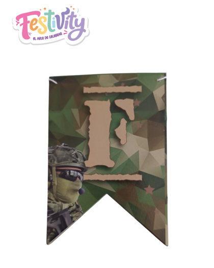 Guirnalda Feliz Cumpleaños Militar
