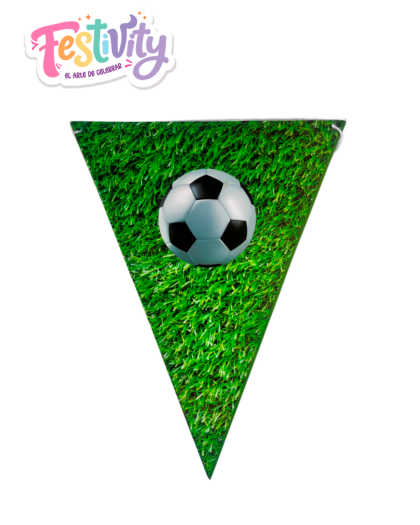 Banderin Futbol Verde