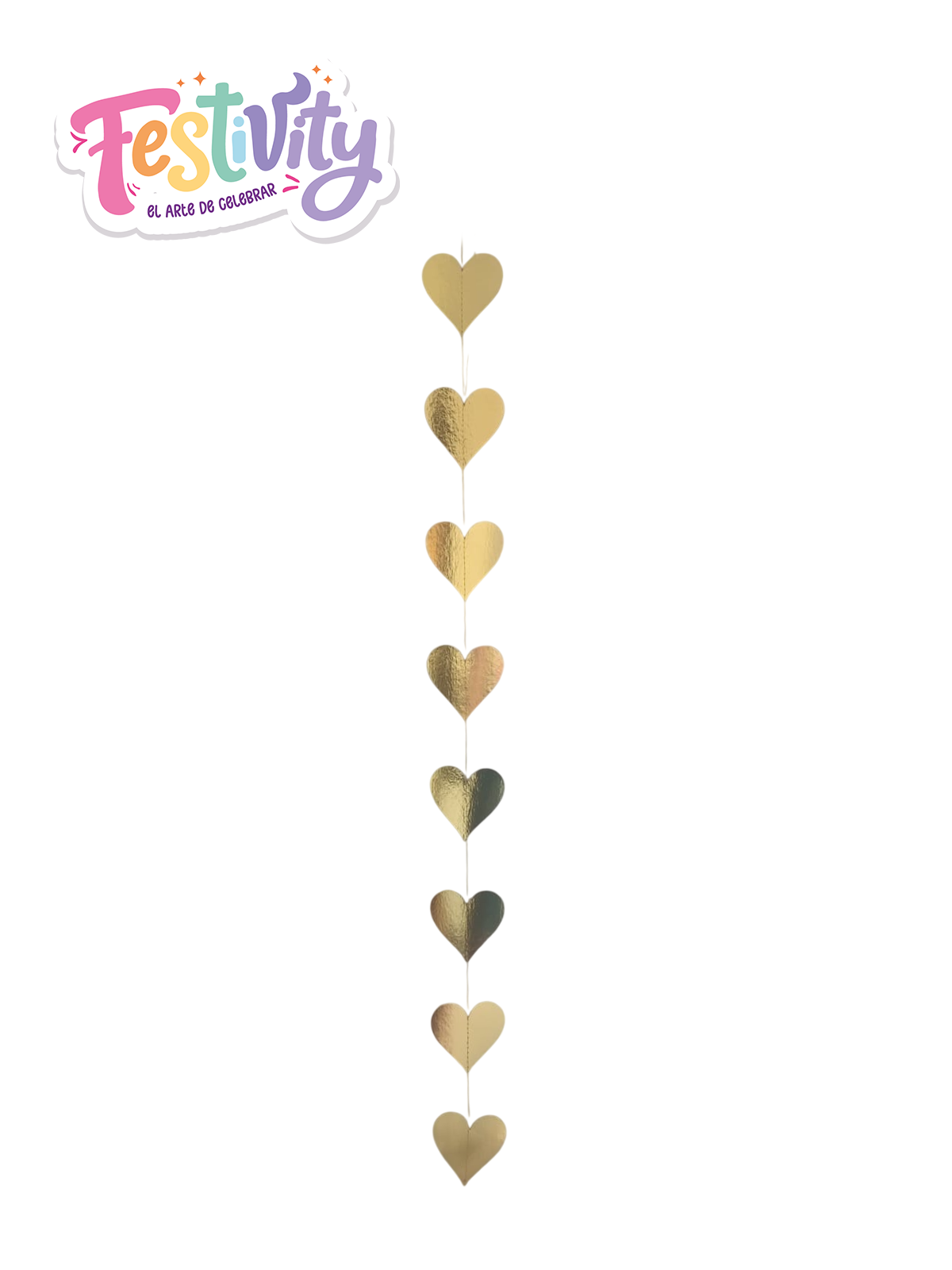 Cola Burbuja Corazón Metalizada