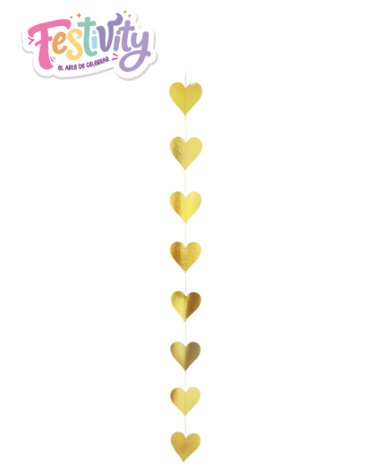 Cola Burbuja Corazón Metalizada