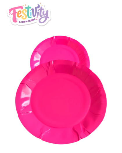 Plato Redondo Neon