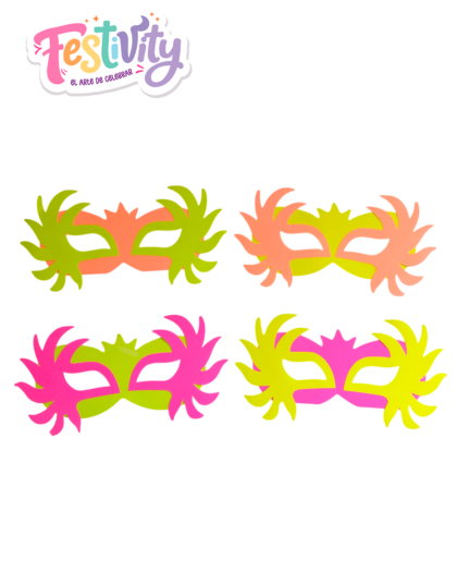 Antifaz Cachos Neon