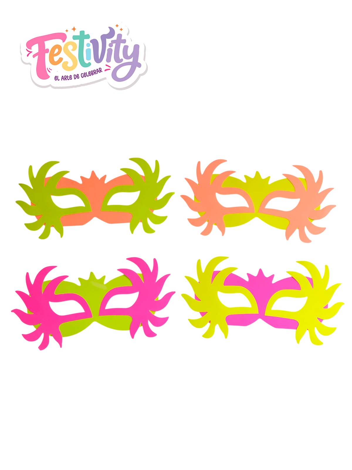 Antifaz Cachos Neon