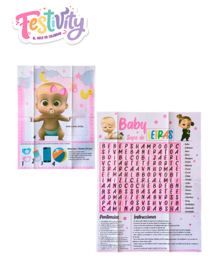 Juego de Recreacion Baby Shower