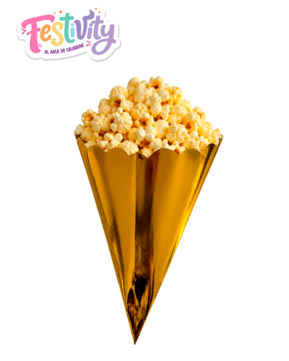 Crispetera Cono Metalizada