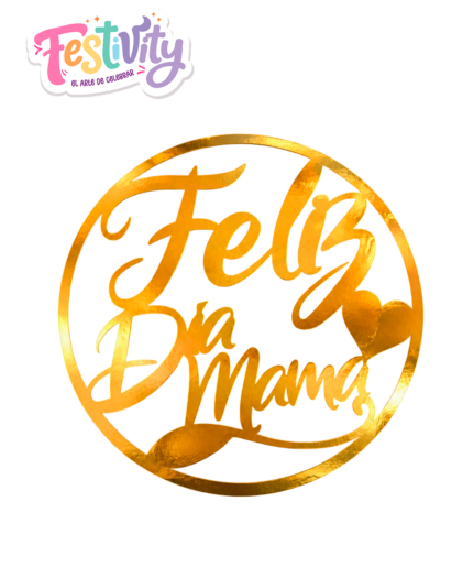 Topper Feliz Dia Mamá