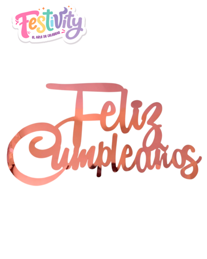 Letrero Horizontal Feliz Cumpleaños
